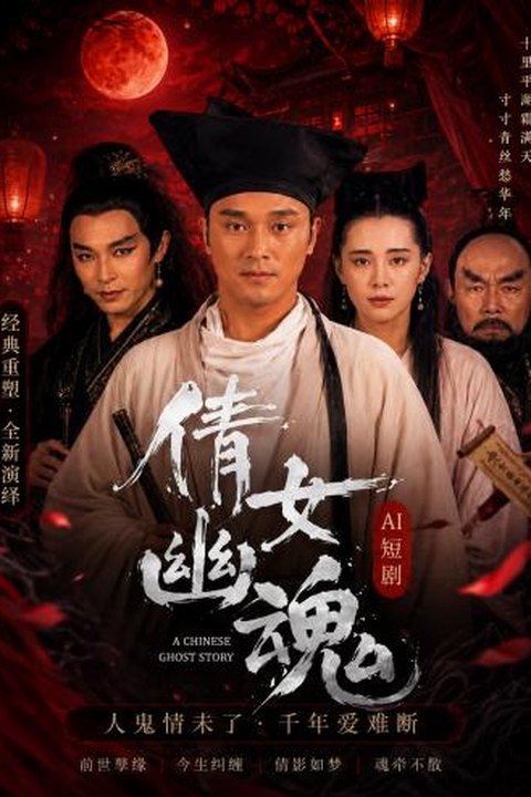 AI魔改 倩女幽魂 刘亦菲饰演聂小倩反差倾情 武侠江湖激情高能海报