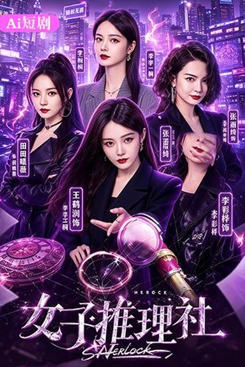 AI魔改 女子推理社下 戚薇携手张雨绮田曦薇激情破案反差惊艳海报