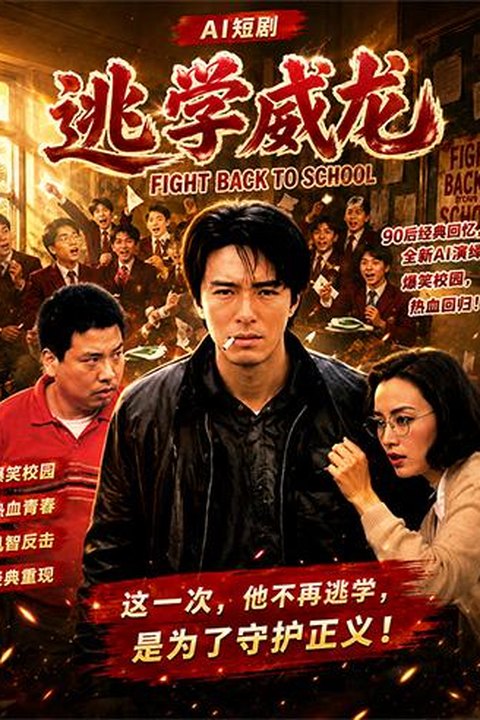 AI魔改 逃学威龙 张敏化身知性OL教师 制服诱惑激情反差爆发海报