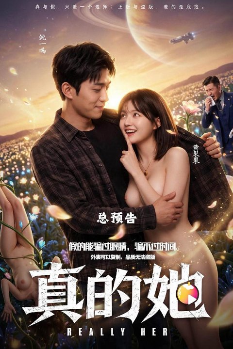 真的她 正式预告 黄豆商战情色短剧即将开播海报